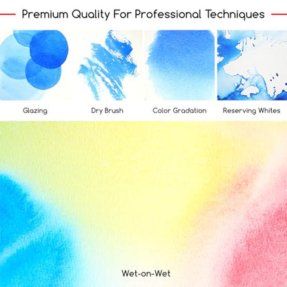 MEEDEN Professional Artist Watercolor Paint: Payne's Grey - 15ml/0.5oz | Water Color Tube, Semi-Moist Pigment Half Pan and Empty Matching Half Pan for Artists Pros - color: Payne's Grey