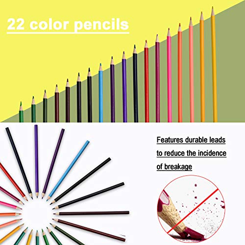 Darnassus 132-Piece Art Set, Deluxe Professional Color Set, Creating Gift Box, Art Set Crafts Drawing Painting Christmas Kit for Kids and Adult, Girls Boys - color: Spaceship