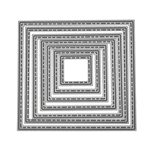 Cutting Dies Handmade DIY Paper Cards Album Decoration Stencils Template Embossing for Card Scrapbooking Craft (Square-Self) - style: Square