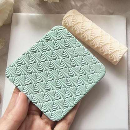 Polymer Clay Texture Roller Work with Polymer Clay Cutters for DIY Earrings Jewelry Making Craft Supplies (GZ032)