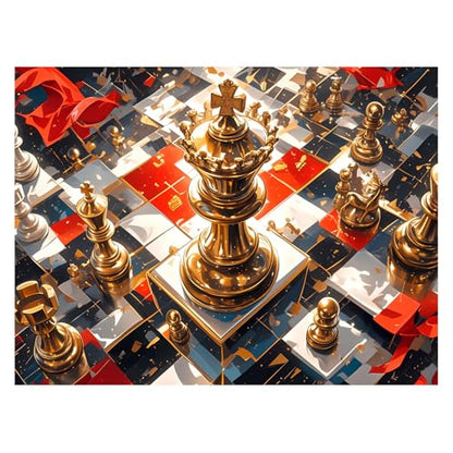 AUKELHJ Diamond Art Kits for Adults, Chess Diamond Painting, 12x16 Inch - color: 07-Chess