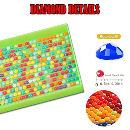 Happy Hallothanksmas Gnome Diamond Painting Kit,Diamond Art Kits for Adults | Halloween Thanksgiving Xmas, Gnome Diamond Mosaic Kits,Diy Craft kit,Large size 15.7x31.5inch,Gem Painting,Diamond Dots - color: AM886