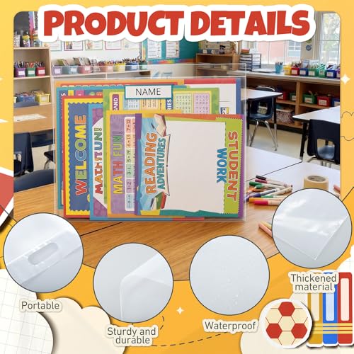 24 Pack Large Poster Storage Bags Bulk for Student Classroom