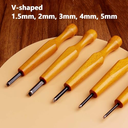 5Pcs V-Sharp Wood Carving Knife