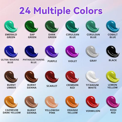 Painting Kit Paint Set for Kids | DRAWLEX Acrylic Paint Set for Kids Adults Paint Supplies Kit for Beginner Art Lovers