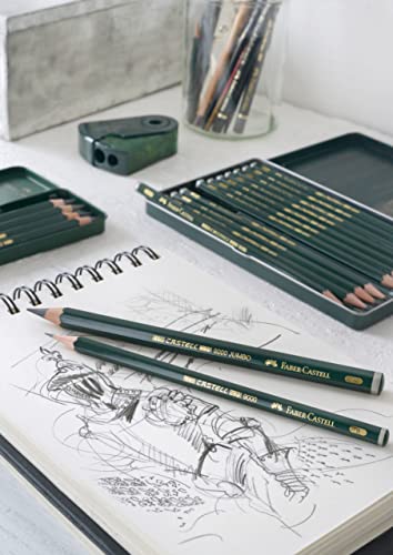 Faber-Castell, Castell 9000 Jumbo 6B, Top-Quality Graphite Pencil for Writing, Drawing and Sketching - style: 6b