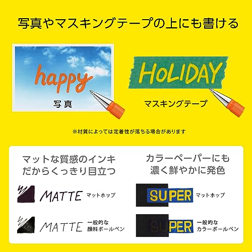 Pentel Color Ballpoint Pen, Matte Hop, Black, 10 Pens K110-VA - color: Black