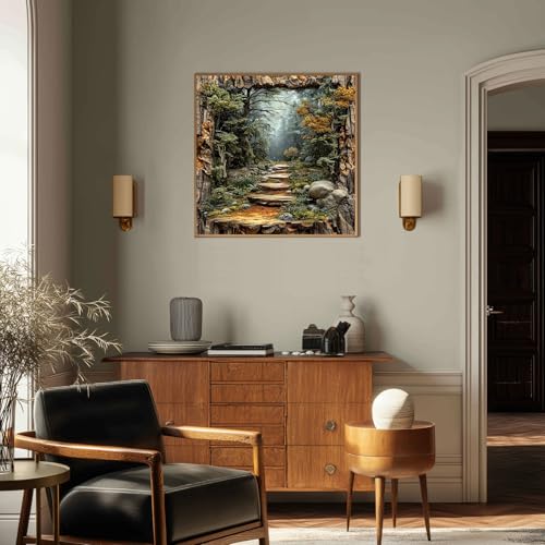 Paint by Numbers for Adults Forest, Paint by Numbers Kit for Adults 16x20in - color: Forest (16x16 in)
