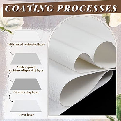 Kinlop 61 Inch x 10 Feet Double Primed Cotton Canvas White Canvas Roll for Oil and Acrylic Paint - color: White, size: 61 Inch X 10 Feet