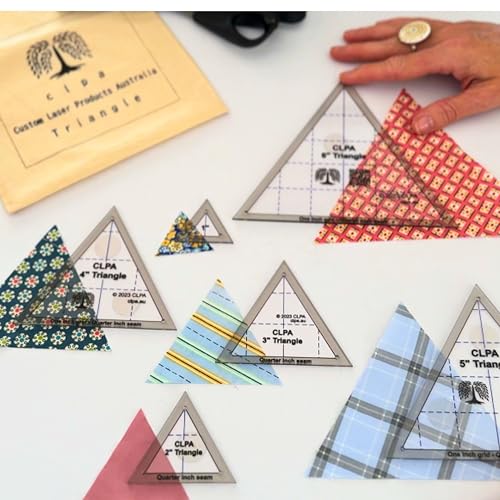 6" Triangle Templates, for Quilting and English Paper Piecing - style: 6" Triangles
