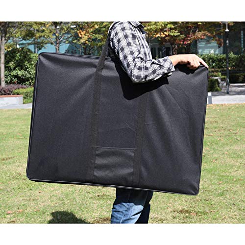 JJRING 37x28 Inch Wire Framed Art Portfolio Case Bag, Black