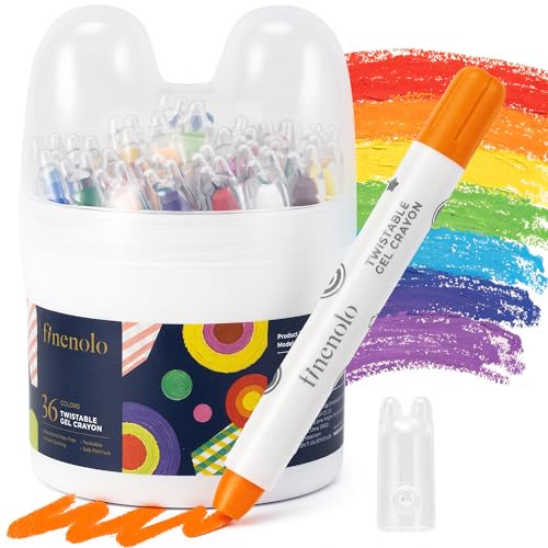 finenolo 36 Colors Twist Crayons for Toddlers and Kids, Washable - color: 36 Colors