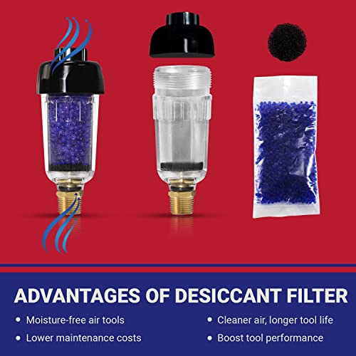 LE LEMATEC Air Compressor Filter Regulator - Desiccant Filter Bundle