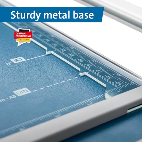 Dahle 508 Personal Rotary Trimmer, 18" Cut Length, 5 Sheet Capacity, Self-Sharpening, Automatic Clamp, German Engineered Paper Cutter - size: 18" Cut Length