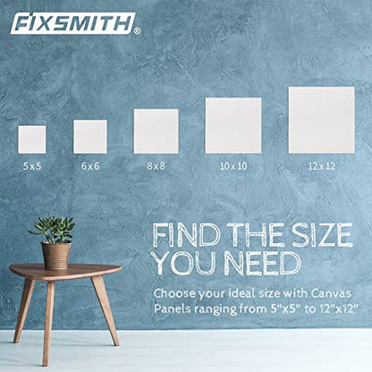 Canvas Boards for Painting 5x5 Inch, Super Value 24 Pack Mini Canvases, White Blank Canvas Panels, 100% Cotton Primed, Painting Art Supplies - size: 5"×5"