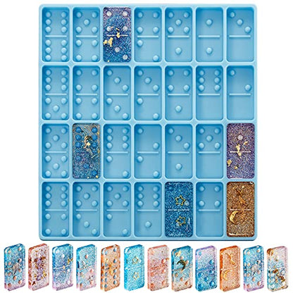 Patelai Domino Molds for Epoxy Resin Domino Resin Molds Silicone Mold - size: Classical