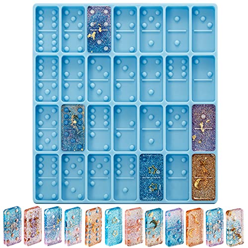 Patelai Domino Molds for Epoxy Resin Domino Resin Molds Silicone Mold - size: Classical