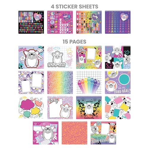 Fashion Angels Furby Color & Collage Portfolio - color: Furby
