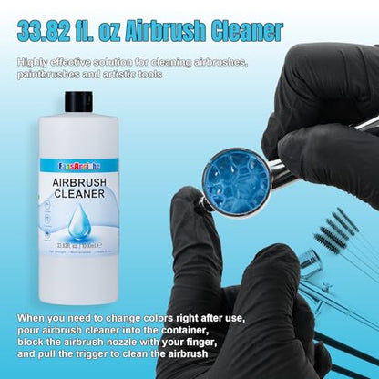 FansArriche Airbrush Cleaner, 33.82 fl oz Air Brush Cleaning Solution - size: 33.82 Fl Oz (Pack of 1)