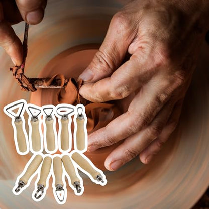 10PCS Clay Carving Tools Pottery Trimming Pottery Carving Trimming Pottery Pottery Trimming Sculpting Set Pottery Trimming Cake Carving