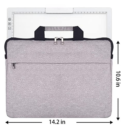 Rechargeable A4 LED Light Pad with Padded Case, YINGWOND Tracing Light Box w/Riser Stands and Paper Clip, 6 Levels of Brightness, Type-c Cable, Wireless Diamond Painting Light Board White - style: Rechargeable-A4 White+Padded case