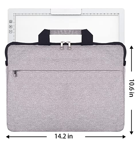 Rechargeable A4 LED Light Pad with Padded Case, YINGWOND Tracing Light Box w/Riser Stands and Paper Clip, 6 Levels of Brightness, Type-c Cable, Wireless Diamond Painting Light Board White - style: Rechargeable-A4 White+Padded case