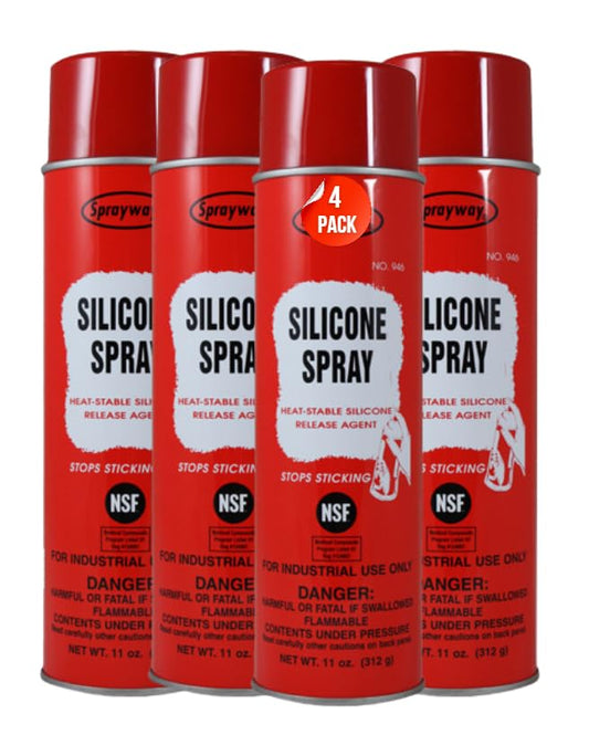 SW946 11oz Silicone Spray and Release Agent, (4 Pack)