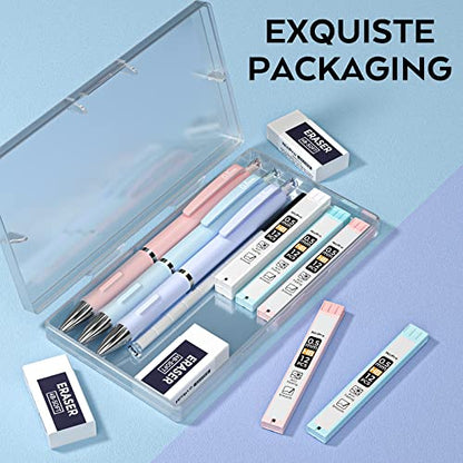 Nicpro 3PCS Pastel Mechanical Pencil Set, 0.5 Mechanical Pencils - style: 3 Pack (0.5mm)