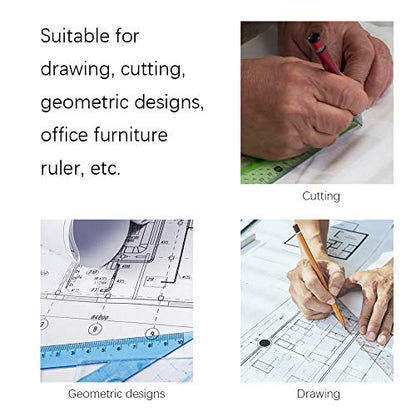 Drawing Tools, Geometric Stencils Drawing Stencils Geometric Drawing Template Multi Function Measuring Ruler 12pcs Ruler Set Curve Shaped Grading Rulers for Sewing Pattern