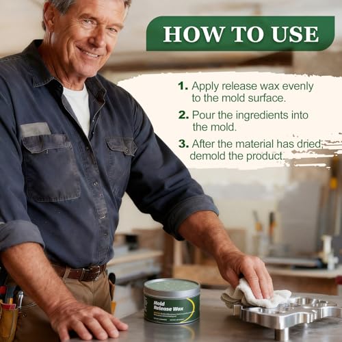 MTLEE 2 Pack 12oz Can Mold Release Wax Mold Release Agent