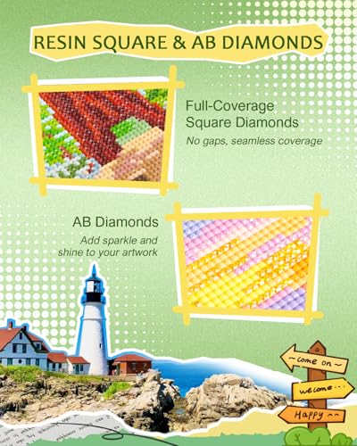 forever young U.S. National Park Small Diamond Art Kits, 5x7 Inch Canvas | 12 PCS DIY square diamond painting kits for beginners and adults, perfect for collecting, display ＆ relaxing stress relief - color: U.S. National Park