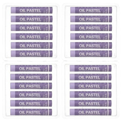 PATIKIL Light Purple Oil Pastels, 24Pcs Soft Oil Crayons Creamy Pastels Stick Art Supplies for Art Painting Drawing Blending Graffiti for Drawing Beginners Artists - color: Light Purple