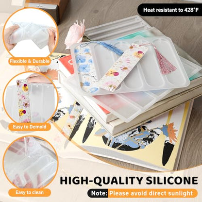 Bookmarks Silicone Mold for DIY Epoxy Resin Casting Crafts Making Supplies