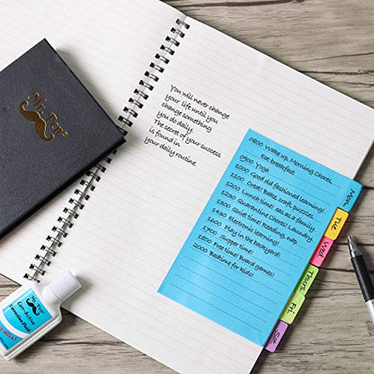 Mr. Pen- Sticky Notes Set, 410 Pack, Ruled, Dotted & Blank Notes | with 150 Index Tabs, Divider Sticky Pads for Bible Study, Office, School, Planning - color: Vibrant, size: 1 Set