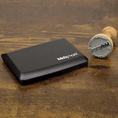 MaxMark Large Brown Stamp Pad - 2-3/4" by 4-1/4" - Premium Quality Felt Pad - Pack of 2 - color: Brown, size: Pack of 2 - 2-3/4" by 4-1/4"