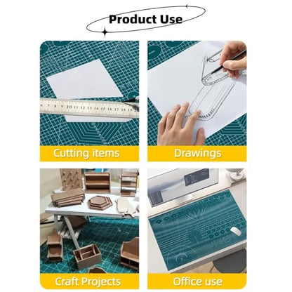 A5 Self-Healing Cutting Pads, Small Cutting Mat, Professional Double Sided Durable Cutting Mat, Great for Hop Scrapbooking, Quilting, Fabric, Sewing Craft Projects (Purple, A5) - color: Purple