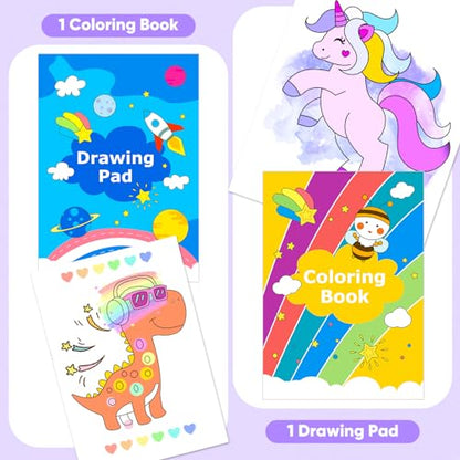 iBayam 149-Pack Drawing Kit Cute School Preppy Stuff Art Supplies, Ages 4+ - color: Purple