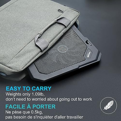 TopMate C302 Laptop Cooling Pad Ultra Slim Notebook Cooler, Laptop Fan