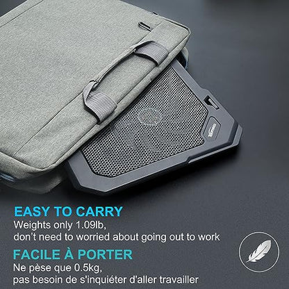 TopMate C302 Laptop Cooling Pad Ultra Slim Notebook Cooler, Laptop Fan