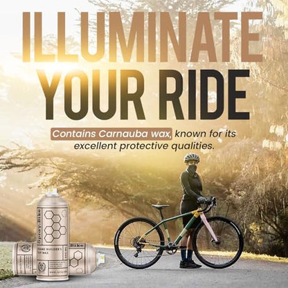 Spray.Bike Frame Builder's Top Wax - Clear | Spray Wax for Bike Protection | Bike Polish for Metal, Carbon, Wood | Bicycle Cleaning Tools | Easy to Use, Water-Repellant, Smooth Finish, 400ml - color: Clear
