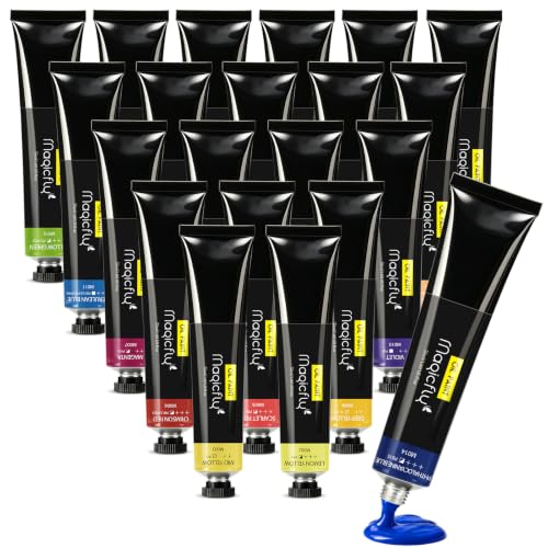 Magicfly Oil Paint, 20 Colors (50ml) Large Tubes Oil Paint Set, Oil Paints - size: 20 Colors x 50ml(1.69oz)