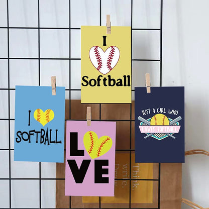 Uaitodee Softball Wall Collage Kit, 50 Set 4x6 inch Aesthetic Pictures, Theme Room Decor, Girls Teens Gifts