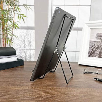 GIBSON HOLDERS 6AC Adjustable Black Wire Display Easel, 3.5" W x 4.5" D x 9.25" H, Pack of 6 - size: 6-Pack