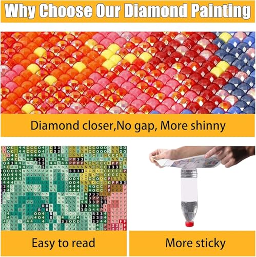 Diamond Art Kits for Adults,Book Square Drill Diamond Painting Kits 12x16in - color: DP02795