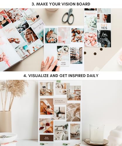 Lamare Vision Board Book -1000+ Images, Vision Board Supplies for Women | Design Your Dream Life | Vision Board Kit, Vision Board Magazines, Collage Book for Manifestation & Scrapbooking - color: New Release