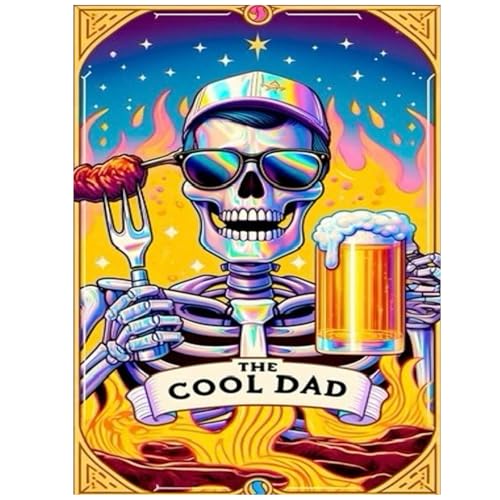 Cool Diamond Art Kits for Adults, Skull Diamond Painting Kits 12x16 Inch | Diamond Painting Kits for Adults Beginners, Gem Art, 5D Full Drill, DIY Arts and Crafts for Gift Home or Decor - color: Style 52