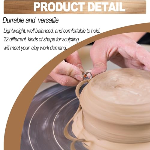 LINPHCEY 11-Piece Clay Sculpting Tools Set Perfect for Polymer Air Dry Modeling Clay Beginners & Professionals Ideal for DIY Pottery & Ceramics Tools for Clay Sculpey Sculpting & Crafting