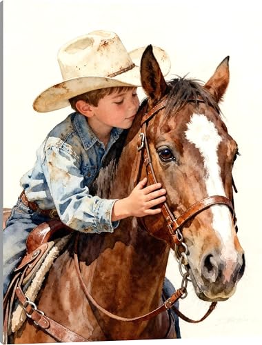 TINDAY Horse Paint by Numbers Kit for Adults Beginner Easy Paint | DIY Oil Paint by Number for Adult Horse Acrylic Painting by Number for Adult on Canvas Painting Wall Decor 16x20 In - color: Horse