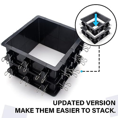 Adjustable Mold Housing Kit for Silicone Molds Making - Plastic Mold Housing Frame for Silicone Rubber Mold Making, DIY Resin Mold - Free Combination Molding Housing for Soap Mold, Candle Molds Making