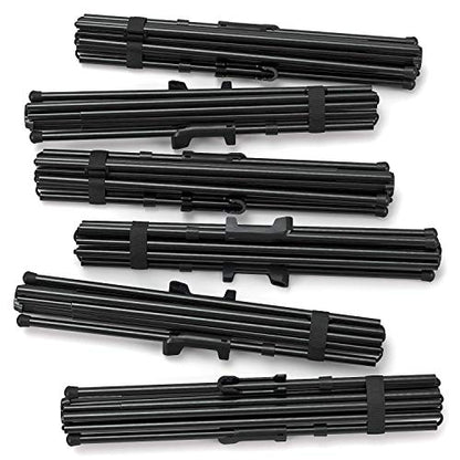 ARTEZA Display Stand, Pack of 6, 63-Inch Height, Black, Portable Easels for Trade Shows, Presentations, Art Displays - size: 6 Pack